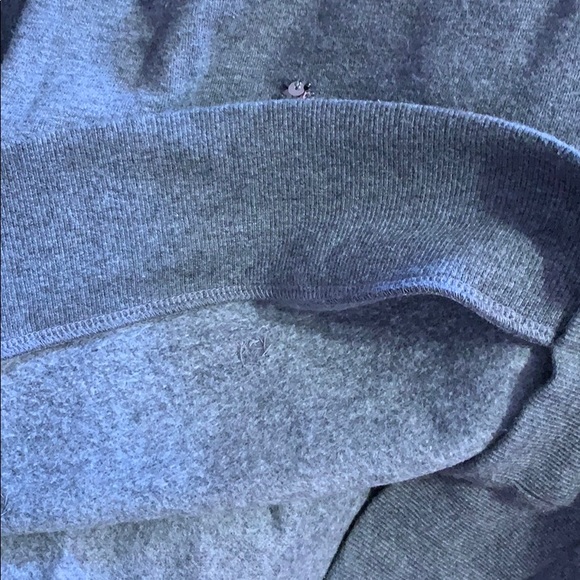 Loft Gray Silver Sequins 3/4 Length Sleeve Top - Picture 6 of 8